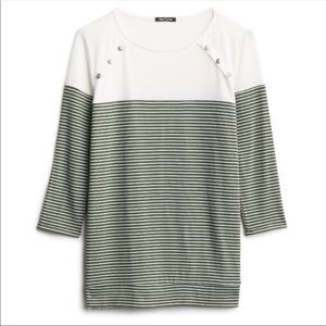 Pink Clover Luna Button Detail Knit Top